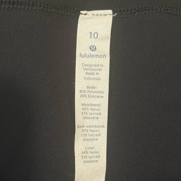 Lululemon Speed Up Shorts Black Size 10 Athletic Running Gym Lightweight - Picture 3 of 5